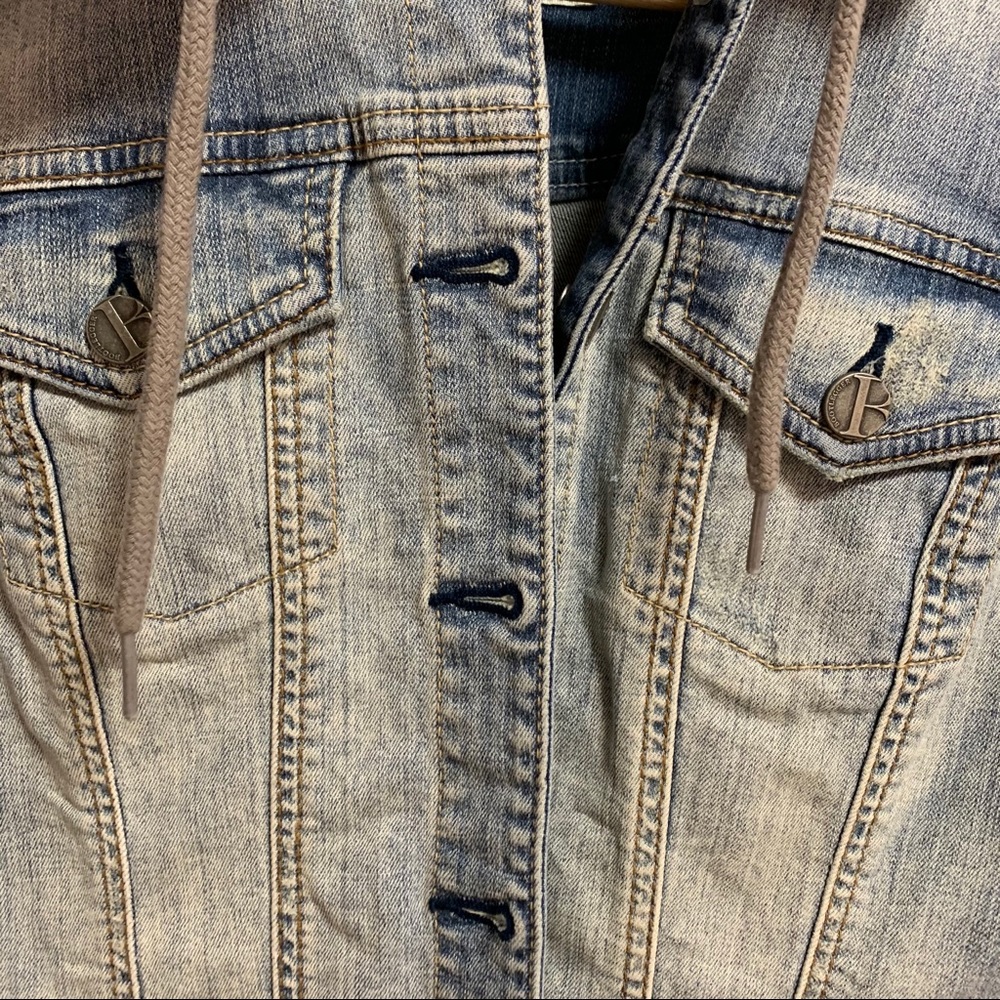 Bootlegger Denim Jacket Sweater Hoodie Small - Picture 4 of 11